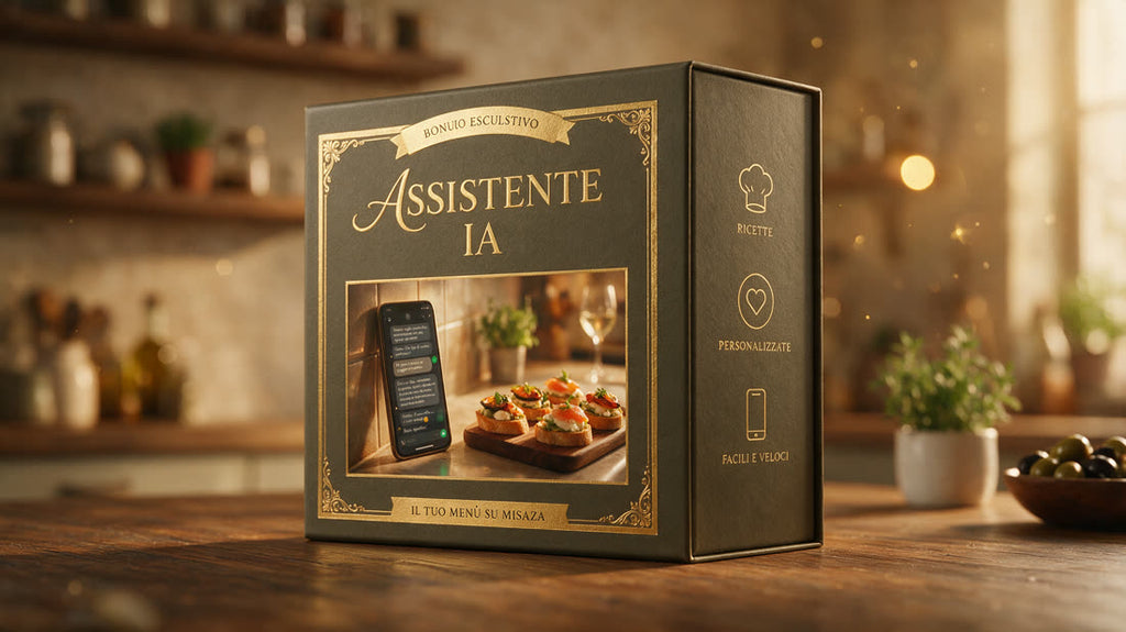 Bonus 1 · Assistente IA — menù, quantità e lista della spesa