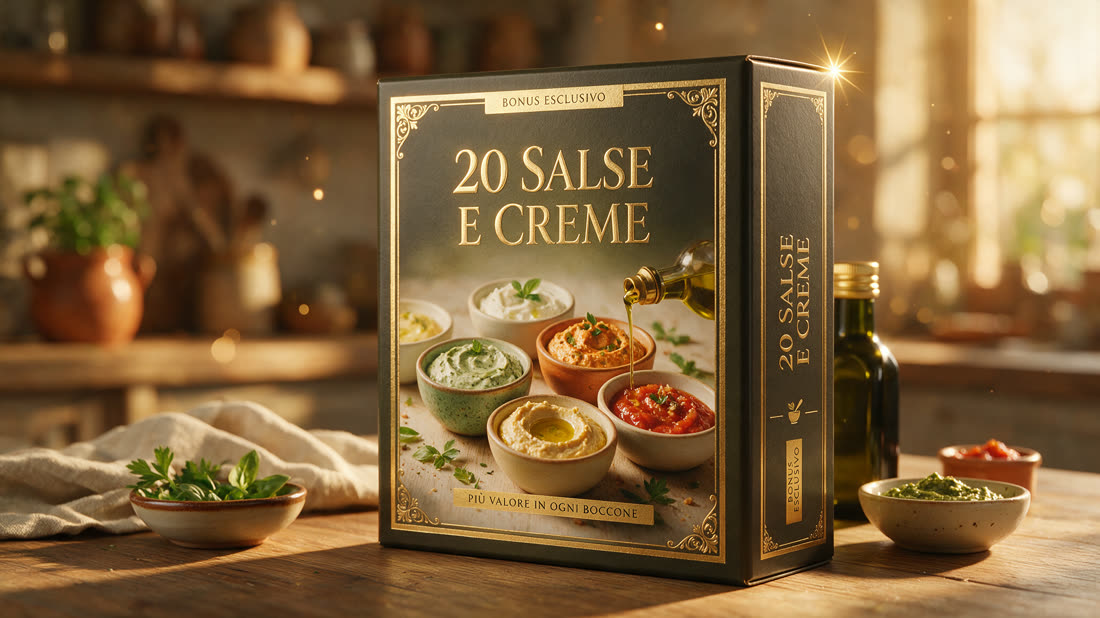 Bonus 4 · 20 salse, dip e creme d'autore