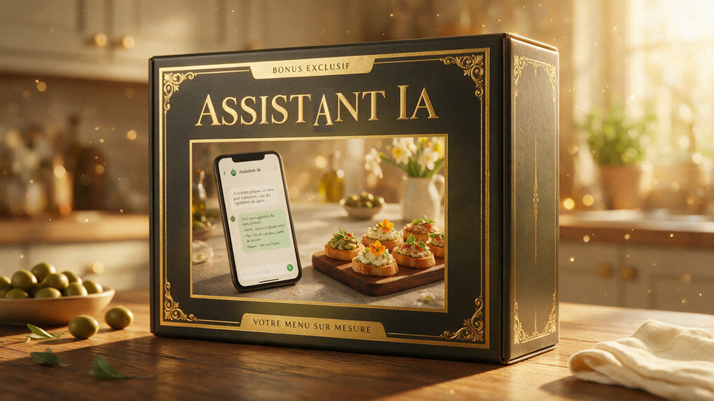 Bonus 1 · Assistant IA — menu, quantités et liste de courses