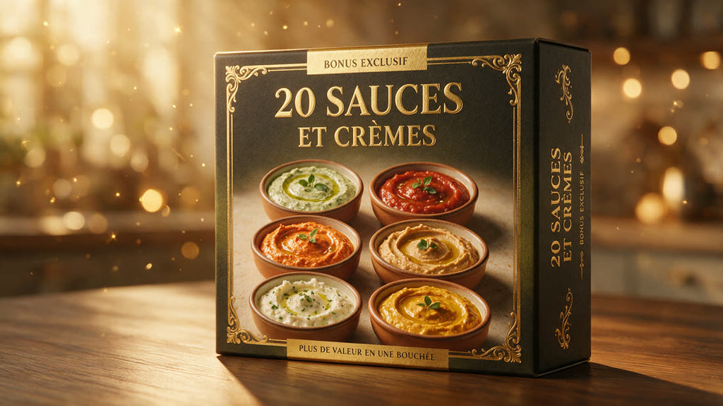 Bonus 4 · 20 sauces, dips et crèmes signature