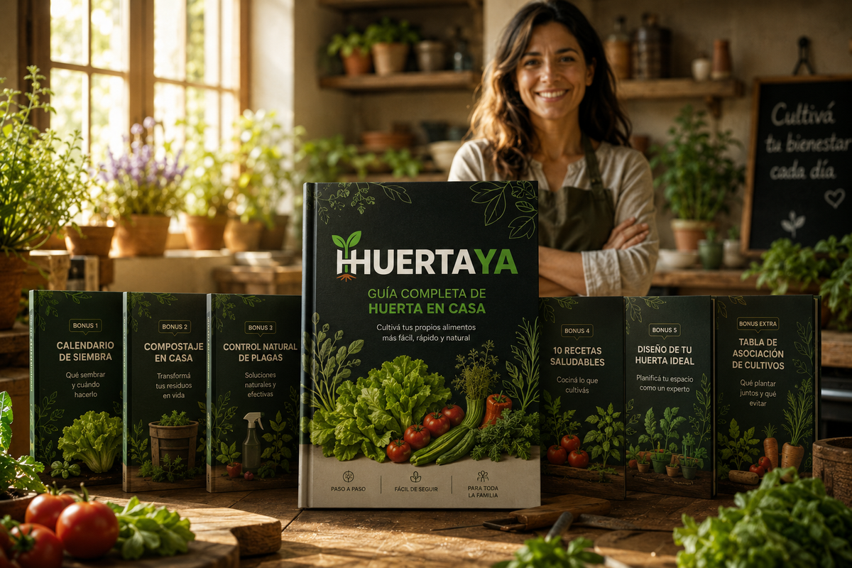 HuertaYa™ — Guía Completa de Huerta en Casa | Cultivá tus Verduras desde Hoy